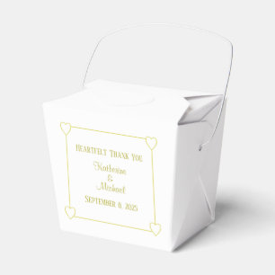 Ballotins Coeurs romantiques Moderne Blanc Simple Mariage