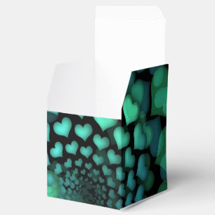 Ballotins Cœurs turquoise et bleu-vert