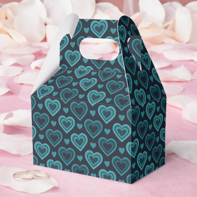 Ballotins Coeurs turquoises (Mariage)