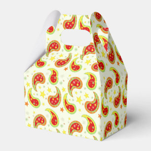 Ballotins Coffret cadeau en cachemire de Noël rouge crème