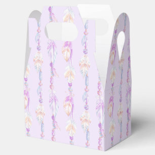 Ballotins Coffret de motif violet de perles indigènes tribal