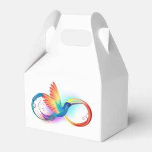 Ballotins Colibri arc-en-ciel avec symbole Infinity