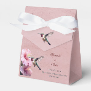 Ballotins Colibri et Mariage d'Hibiscus   Rose