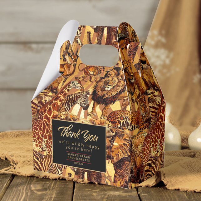 Ballotins Collage animal sauvage Bachelorette Merci ID1149 (Créateur téléchargé)