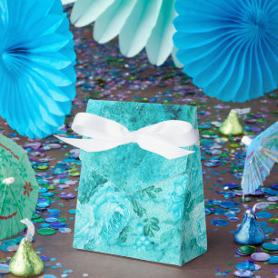 Ballotins Collage de roses bleues en détresse 