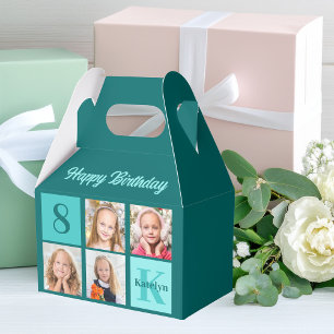 Ballotins Collage photo chic sarcelle Fête d'anniversaire pe