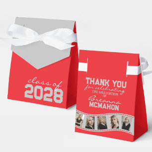 Ballotins Collage photo gris rouge et argent