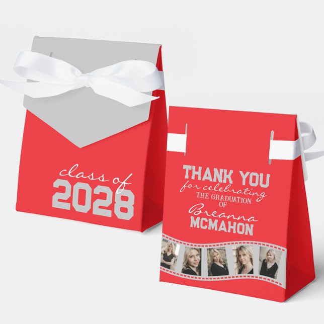 Ballotins Collage photo gris rouge et argent (Créateur téléchargé)