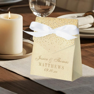 Ballotins Collection Vintage de Mariage Glam Gold Confetti