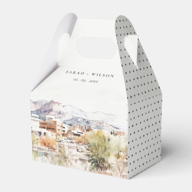 Ballotins Colorado Springs, Colorado Watercolor Wedding (Verso)