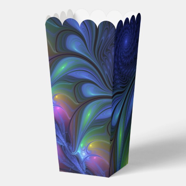 Ballotins Coloré Lumineux Abstrait Bleu rose Vert Fractal (Recto)