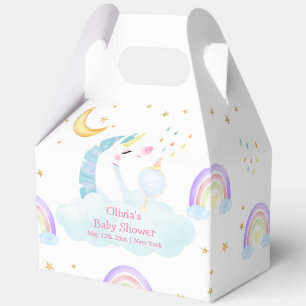 Ballotins Coloré Rainbow Moon Star Unicorn Baby shower