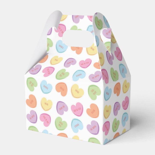 Ballotins Colorée Valentine Candy Hearts Set de table Holida (Verso)