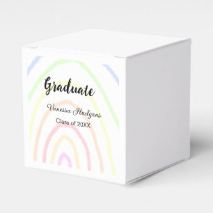 Ballotins Colorful rainbow Boho graduation ajouter nom année