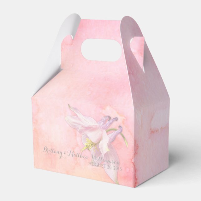 BALLOTINS COLUMBINE ROSE FLEURS D'EAU COULEUR SPLASH (Verso)