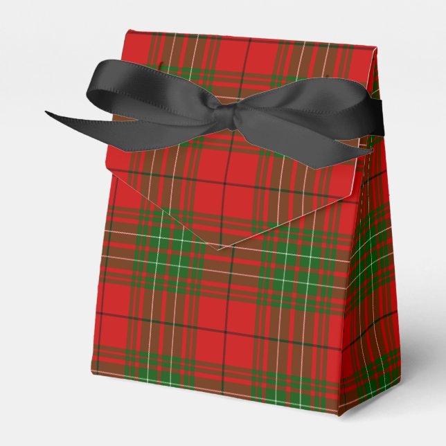 Ballotins Comyn tartan rouge vert plaid (Verso)