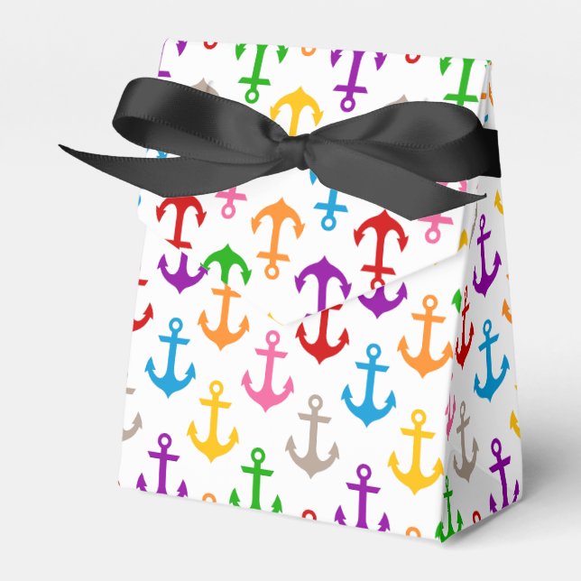 Ballotins Conception d'ancre de bateau colorée blanche  (Verso)