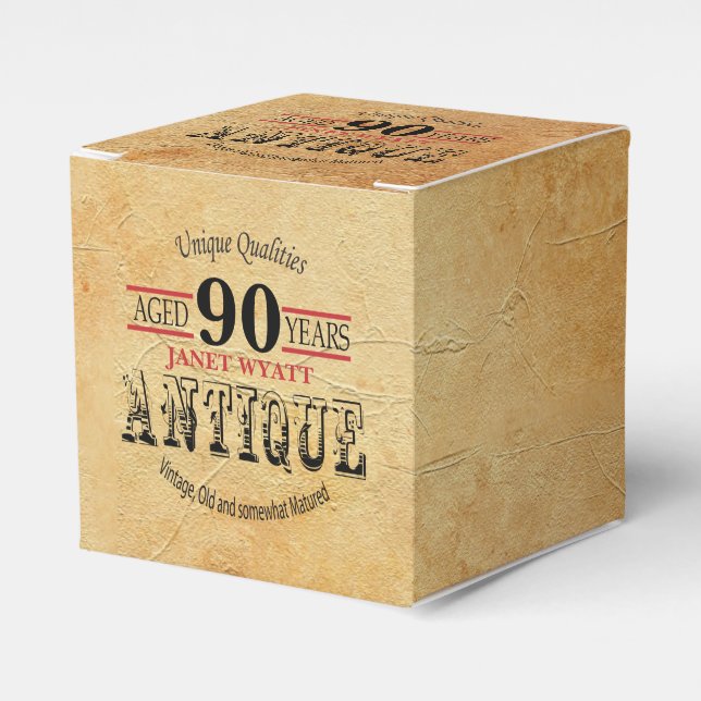 Ballotins Conception de 90e anniversaire antique (Verso)
