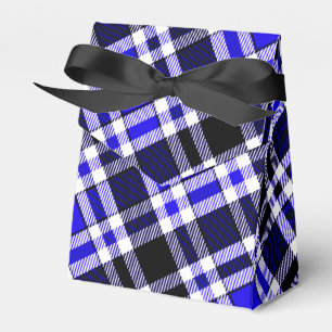 Ballotins Conception de motif tartan en flanelle bleu noir e