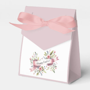 Ballotins Conception de Pâques à fleurs pastel avec ruban ro