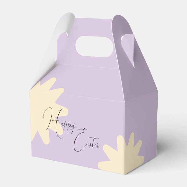 Ballotins Conception de sac cadeau étoile fleur jaune (Verso)