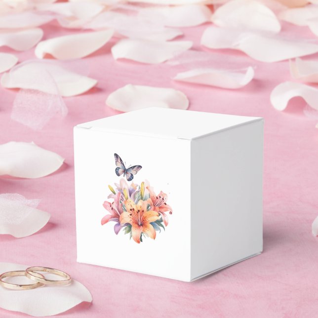 Ballotins Conception florale et papillon élégante et mignonn (Mariage)