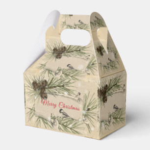 Ballotins Cônes de Noël Flocons de Neige Oiseaux