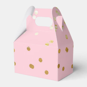 Ballotins Confettis brillants rose et or Chic Moderne Cadeau