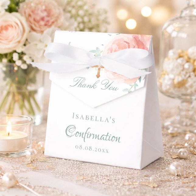 Ballotins Confirmation rose rose rose rose floral fille merc (Créateur téléchargé)