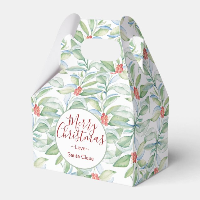 Ballotins Cookie de verdure aquarelle de Noël (Verso)