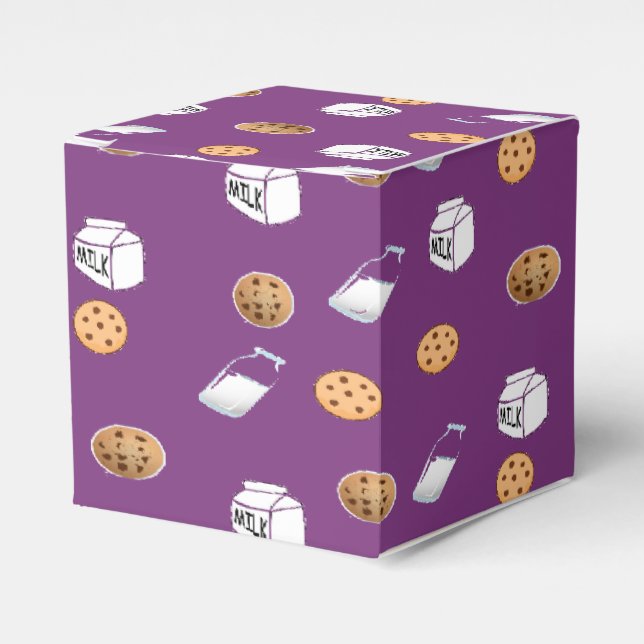 Ballotins Cookies et lait sur violet (Verso)