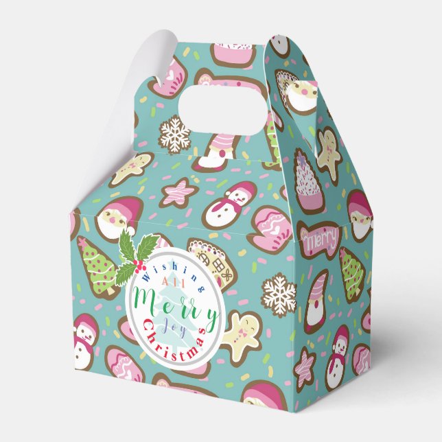 Ballotins Cookies Noël Ballotin Turquoise (Verso)