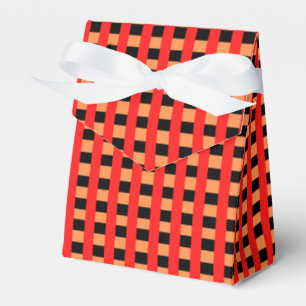 Ballotins Cool En vichy Orange, Rouge et Noir Motif Design
