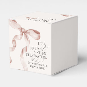 Ballotins Coquette Beige Bow Sweet 16 Anniversaire Fête Cade