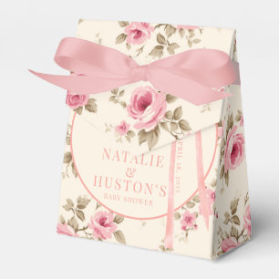 Ballotins Coquette Blush Pink Bow Floral Baby shower personn