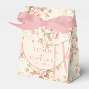 Ballotins Coquette Blush Pink Bow Floral Baby shower personn