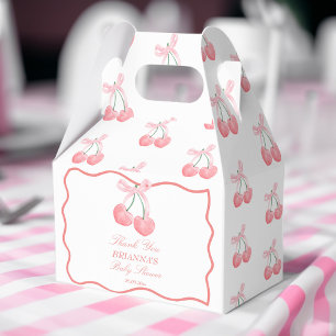 Ballotins Coquette rose cerise baby shower faveurs customisé