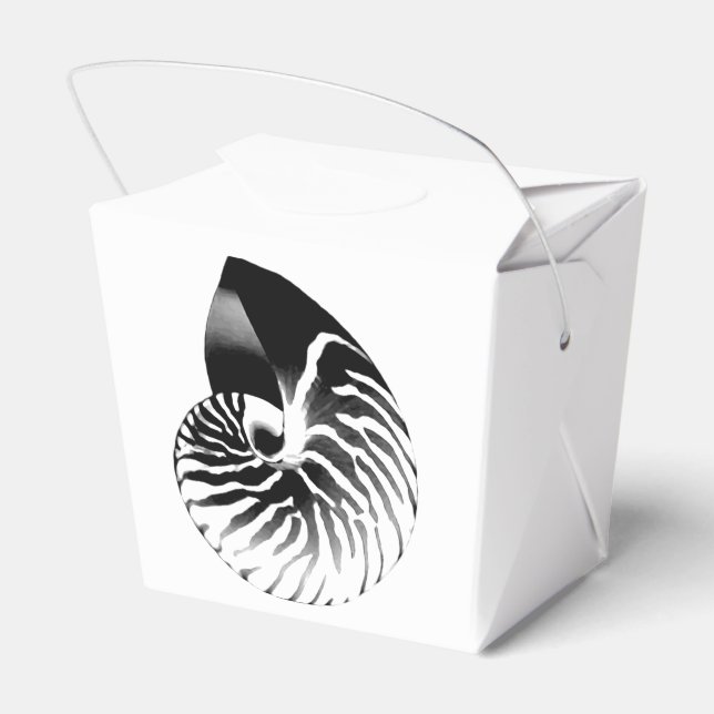 Ballotins Coquille de Nautilus - noir, gris et blanc (Arrière)