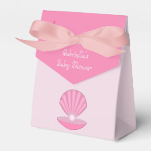Ballotins Coquille d'huîtres pour fille rose et Baby shower