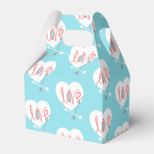 Ballotins Coral Love Heart Flèches Funky Cadeau Ballotin