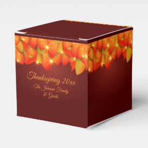 Ballotins Correspondance Thanksgiving Orange Leaf Nom Année 