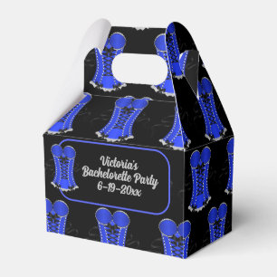Ballotins Corset à col en saillie bleu aguicheur