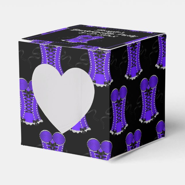 Ballotins Corset cœur violet coquin (Verso)