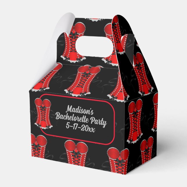 Ballotins Corset rouge aguicheur Gable (Verso)