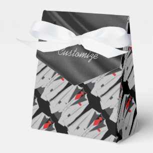 Ballotins Costume gris homme et Ballotin de tente Cravate ro