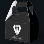 Ballotins Costume Mariage noir et Cravate Groomsman Proposit<br><div class="desc">Rendre votre Mariage inoubliable - Ajoutez une touche personnelle à un ballotin de proposition de toiletteur avec une illustration de costume et de cravate,  avec un message de proposition dans une police serif classique.</div>