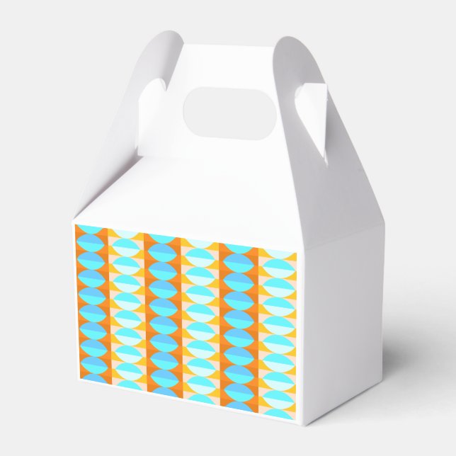 Ballotins Couleur Turquoise Bleu Orange Jaune Motif (Verso)