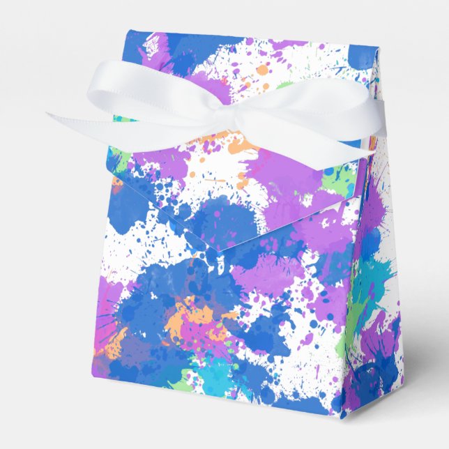 Ballotins Couleurs cool Peinture Abstraite, Blurple (Verso)