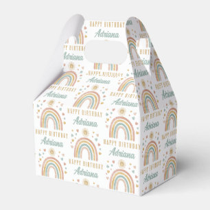 Ballotins Couleurs terre Aquarelle Arc-en-ciel Soleil Annive