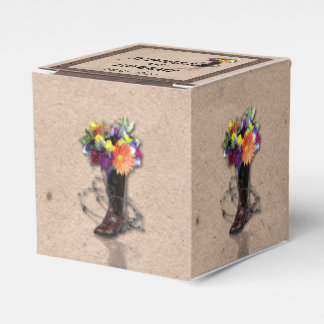 Ballotins Country Western Barbed Wire Wedding Favor Box